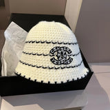 Chanel Hat Casual Hat High Quality Fashion Fashion Brand New Fashion All-Matching Knitted Fisherman Hat