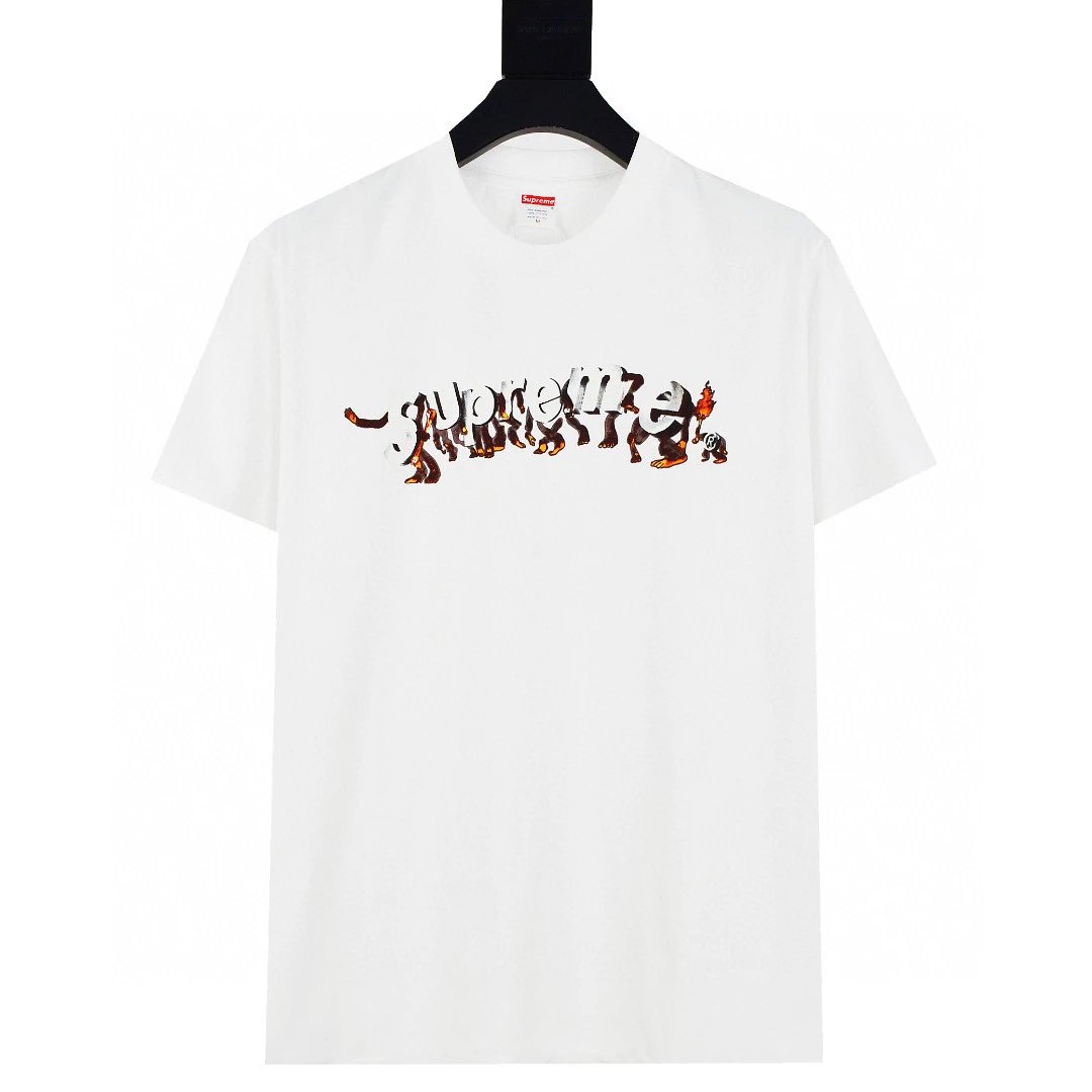 Supreme T-shirt Top Version­Trendy Classic Cherry Meditation Old Reggae Anna Nick Cotton Short Sleeve