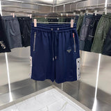 PRADA Shorts Front Triangle Label Patch logo Five-point Shorts25ss New Drawstring Casual Pants for Men and Women, Summer Style5Two-in-One Casual Sweatpants Pure Cotton Joggers