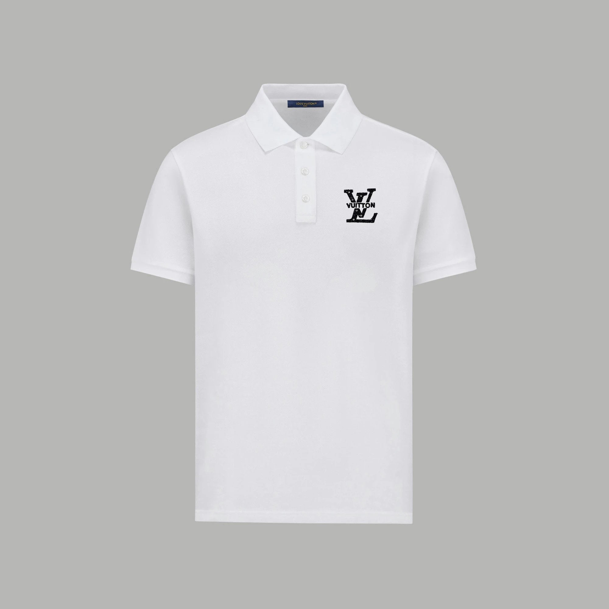 Louis Vuitton LV T-shirt Front Rhinestone Embellishment logo Letters POLO Shirt Lapel Short Sleeve25ss New Unisex Summer Short Sleeve OS Loose T Business Half Sleeve Shirt Plus Size T-Shirt