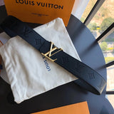 Louis Vuitton LV Belt Top version 【Counter Quality】The Most New Belt4.0cm Men's Belt Metal Buckle Men's Leather Belt with Classic Chessboard Plaid Belt with Genuine Goods Packaging in and out of the Counter No Problem Versatile Casual Fashion Formal Wear