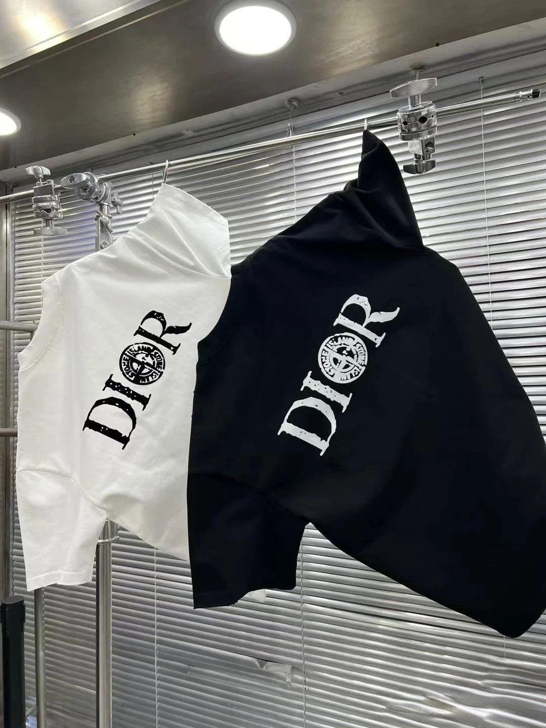 Dior T-shirt Front and back letter pattern print logo round Neck Short Sleeve25ss New pure cotton T Unisex T-Shirt OS Loose Fit Base Shirt Top Half Sleeve T-Shirt