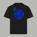 Louis Vuitton LV T-shirt 3D Letter Print on the Chest logo round Neck Short Sleeve25ss New pure cotton T Unisex T-Shirt OS Loose Fit Base Shirt Top Half Sleeve T-Shirt