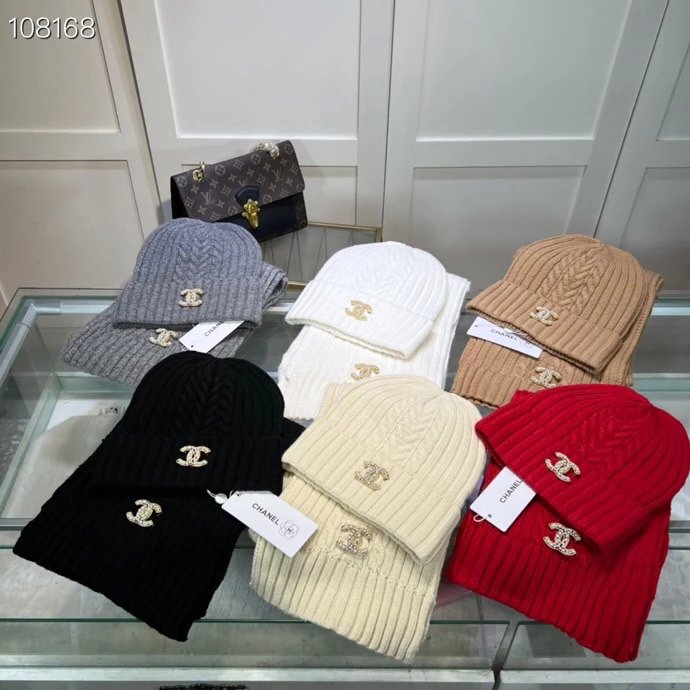 Chanel Hat Popular Official Website New Classic Suit Hat！Hat➕Scarf！Feels Great！