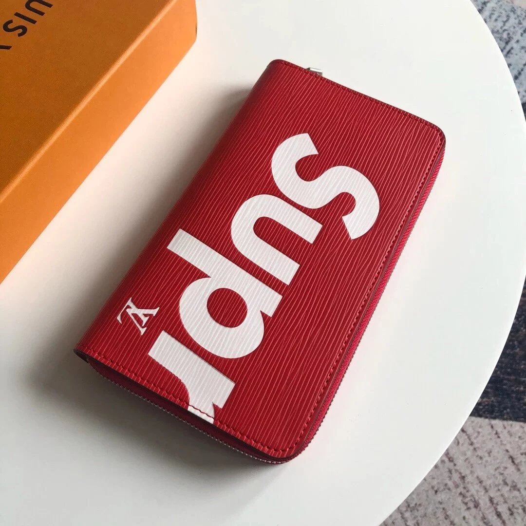 Louis Vuitton LV Wallets/Clutches Top version 【Original Leather】Men's and Women's Wallet Full Series M67541M67542M67543M67544M67548supreme Series Water Ripple Leather Silk Screen Wallet Card Holder the Suit Wallet Long Wallet Handbag