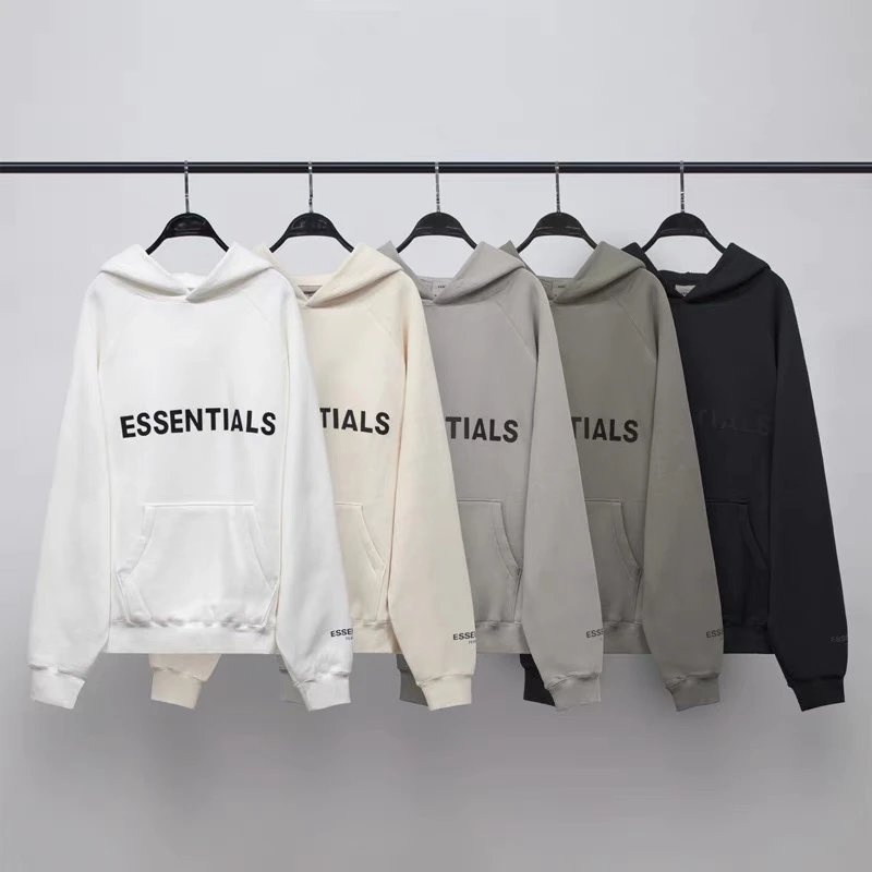 ESSENTIALS Hoodie Top Verified Double Line Letters LOGO Printed Hoodie Men's and Women's Hoodies