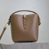 YSL Women's Bag Top version Saintlaurent2023New LE37Water Bucket Bag Summer New Women's Hand-Carrying Bucket Bag Bucket Bag Shoulder Messenger Bag Stiff Cowhide Bucket Bag Bucket Bag Two-in-One Composite Bag Bucket Bag742828