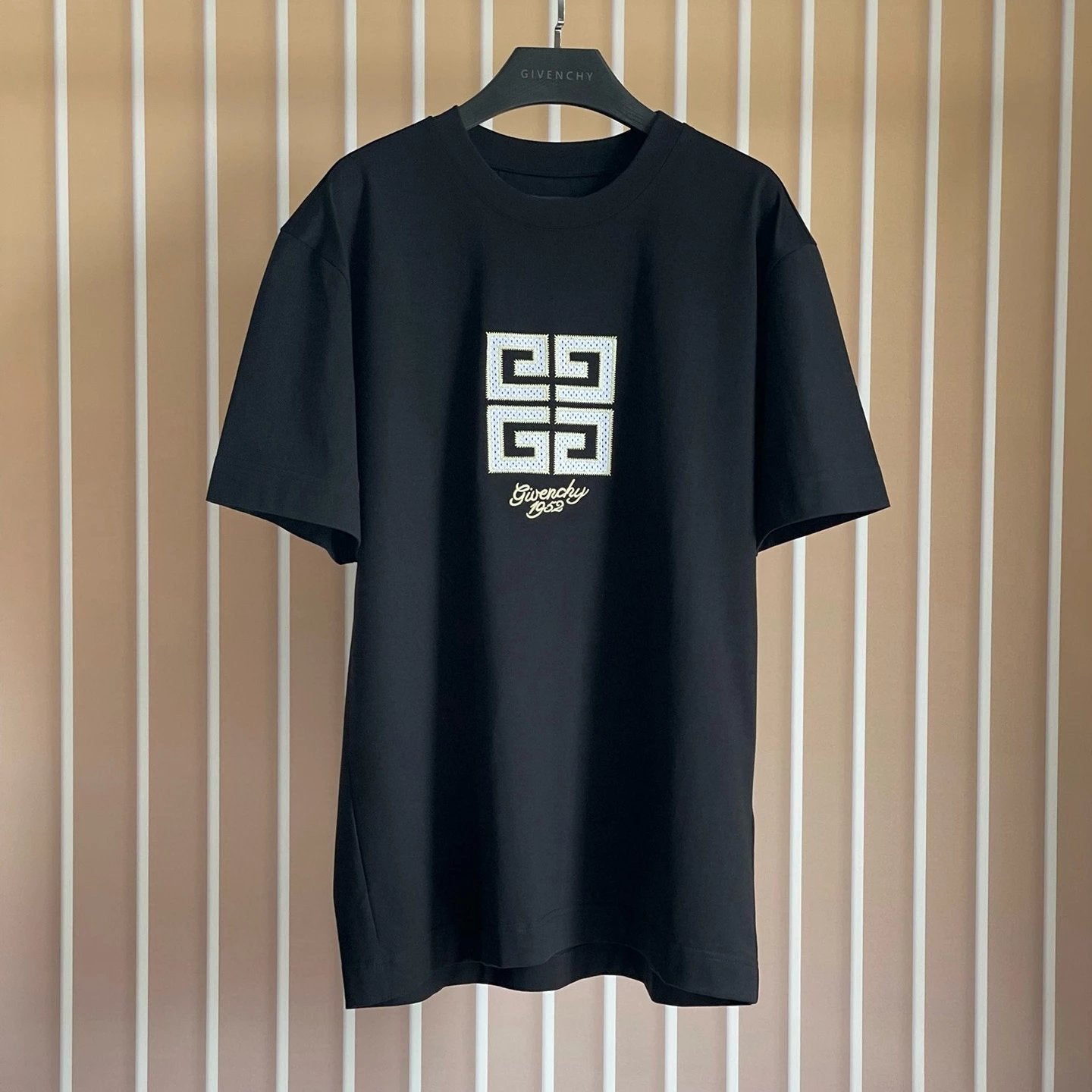 Givenchy T-shirt Top Version Counter Same Collection2Short Sleeve T T-shirt Summer Fashion Men's and Women's Same Mercerized Cotton Printing