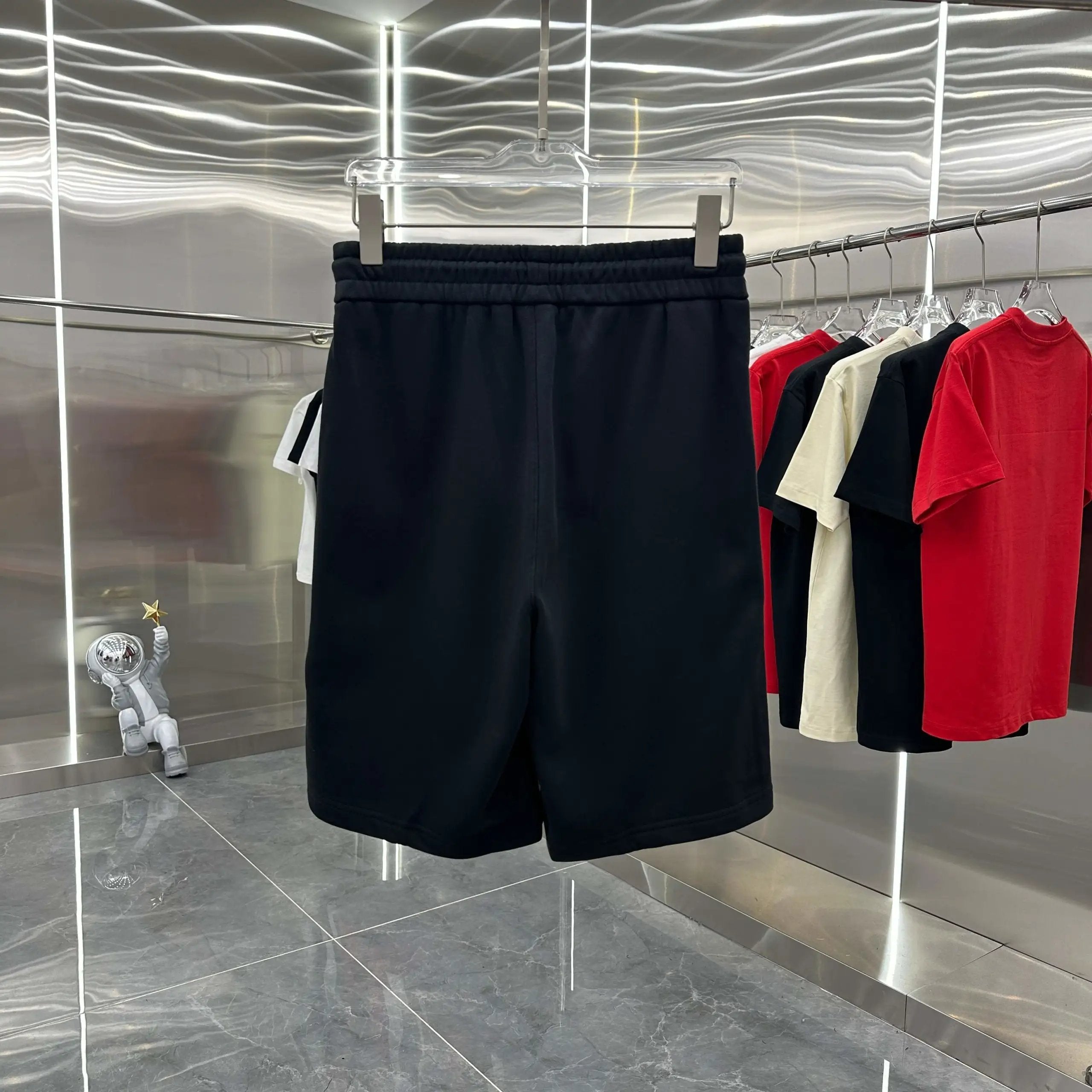 Gucci Shorts Letter Patch Embroidery logo Five-point Shorts25ss New Drawstring Casual Summer Pants American Style5Two-in-One Casual Sweatpants for Men and Women, Pure Cotton Joggers