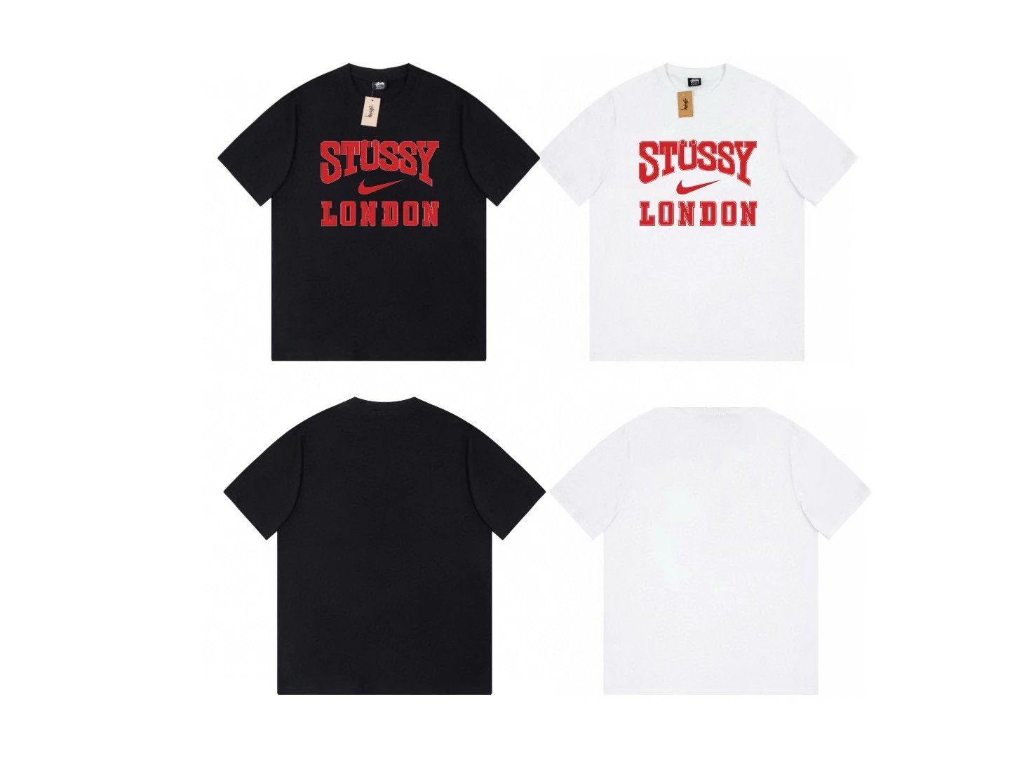 Stussy T-shirt Top Version Classic Basic logo Printed round Neck Loose Summer Couple Short Sleeve T T-shirt Fashion