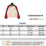 Gucci Jackets Nylon Color Contrast Patchwork Jacket for Men and Women