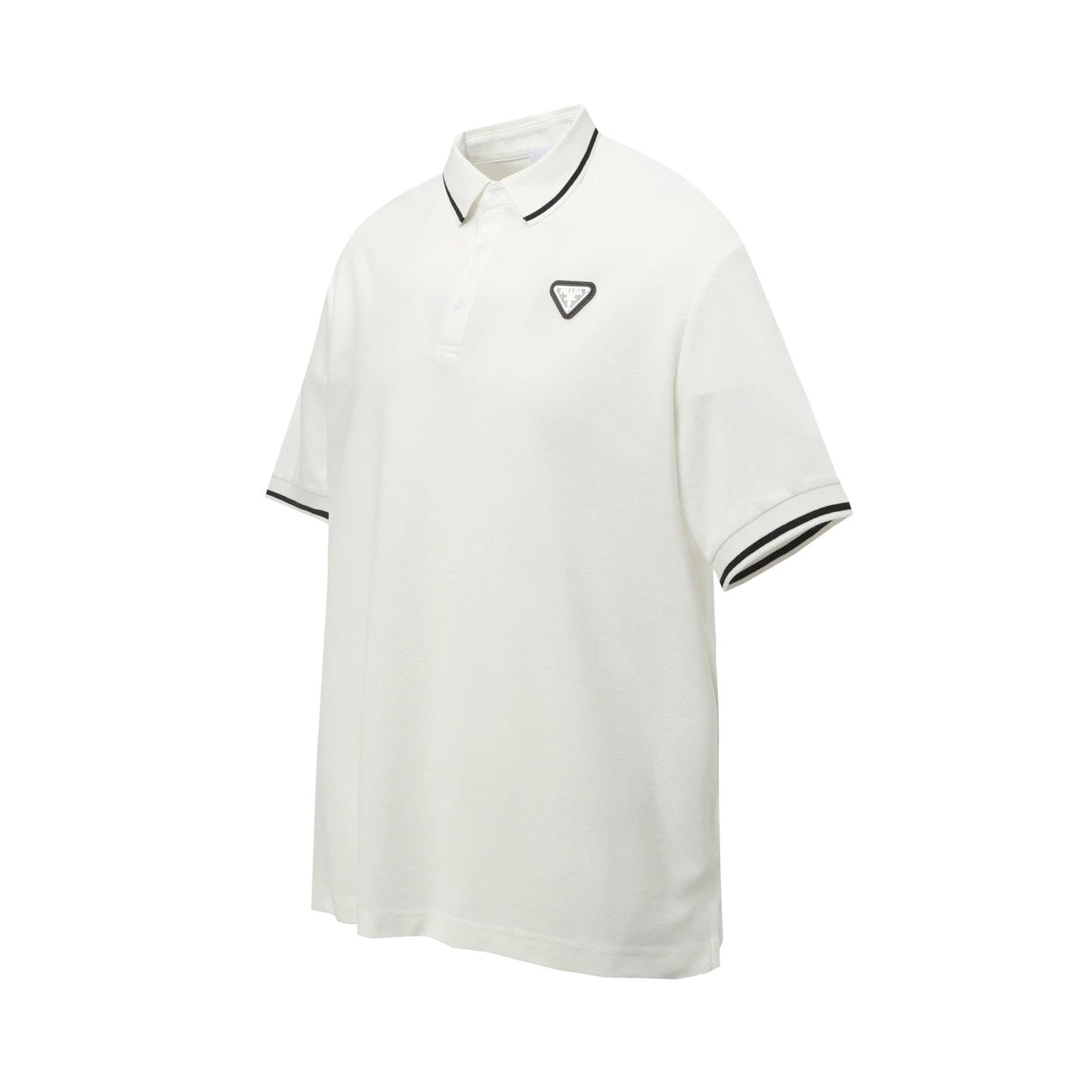 PRADA T-shirt Chest Letters logo Embroidery POLO Shirt Lapel Short Sleeve25ss New Unisex Summer Loose Short Sleeve T Business Commuter Short Sleeve Shirt Plus Size T-Shirt