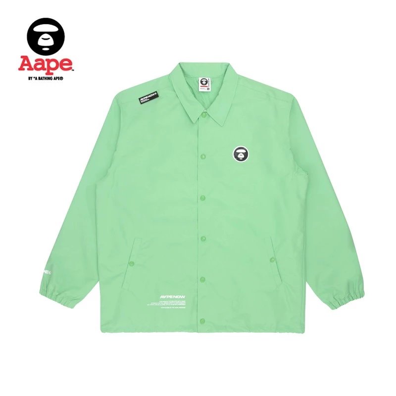 Bape Jackets Top Version Men's Spring and Summer Ape Face Cool Handsome Letter Printed Simple Coach Jacket Jacket