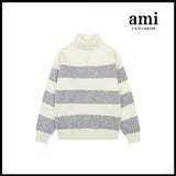 Ami Sweater Knitwear Classic round Neck Big Heart Jacquard Pullover Sweater Loose and Idle Sense Casual Couple Outfit-CY