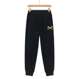FENDl Sweatpants Front with Small Eye Print logo Cuffed Sweatpants25ss Spring Summer New Sports Pants Autumn Unisex Pure Cotton Long Pants Drawstring Casual Pants Loose Plus Size