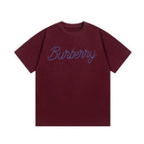 Burberry T-shirt Chest Letter Print Logo Logo Crew Neck Short Sleeve25ss New pure cotton T Unisex T-Shirt OS Loose Fit Base Shirt Top Half Sleeve T-Shirt