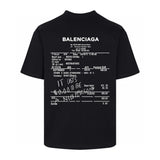 Balenciaga T-shirt Back with English Number Print logo round Neck Short Sleeve25ss New pure cotton T Unisex T-Shirt OS Drop Shoulder Loose Fit Base Shirt Top T-Shirt Short Sleeve