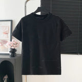 Louis Vuitton LV T-shirt Full Print Sweater logo round Neck Short Sleeve25ss New Product T Unisex T-Shirt OS Loose Fit Base Shirt Top Half Sleeve T-Shirt