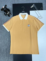 Gucci T-shirt Chest Brand Embroidery logoPOLO Short Sleeve Turn-down Collar Shirt Unisex Summer Loose Fit T Business Commuter Short Sleeve Shirt Plus Size
