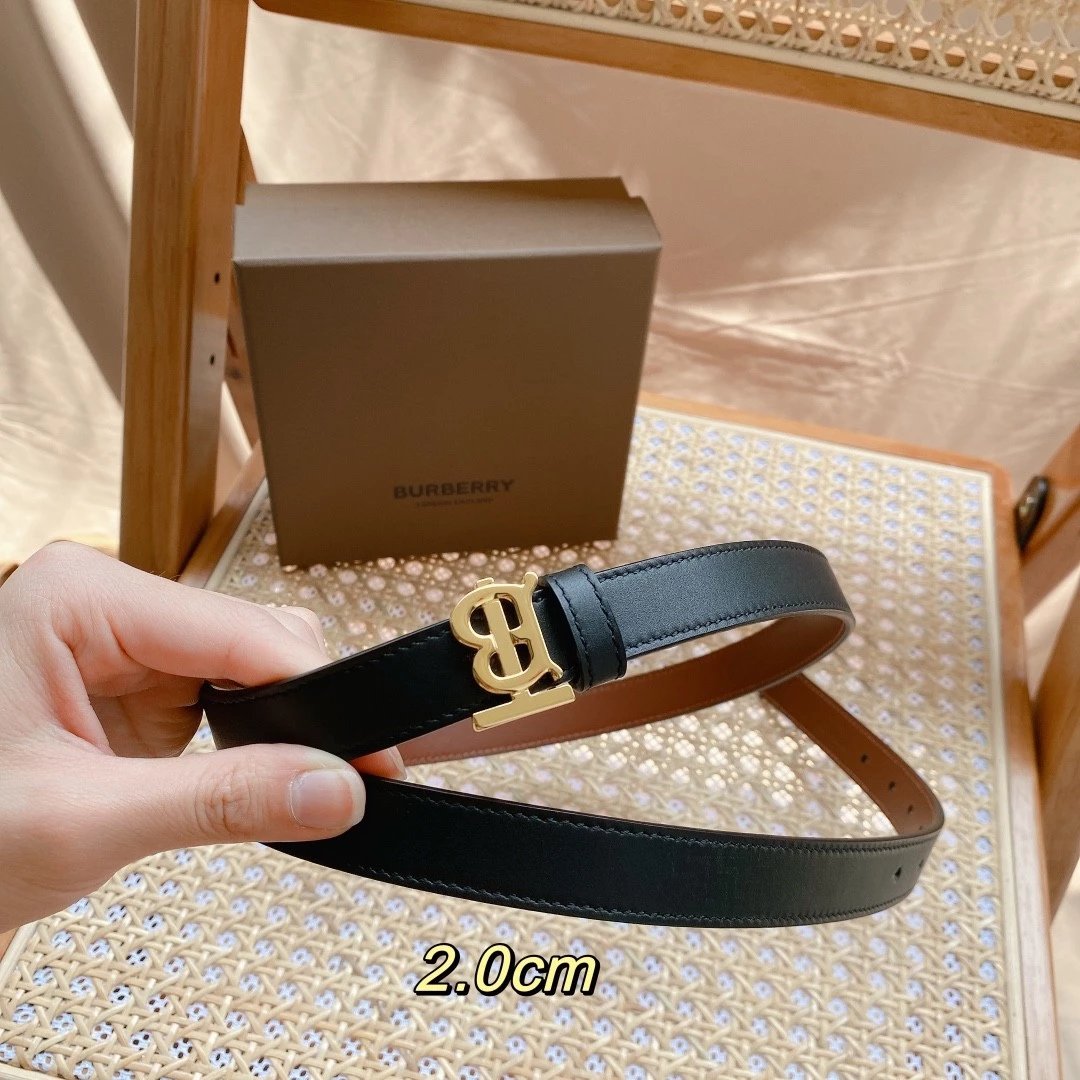 Burberry Belt Top version Original Order2.03.0Belt Women's Universal Smooth Buckle Double-Sided Belt bt Plaid Belt Women's tb Imported Cowhide Pure Original Leather Double-Sided Top Layer Leather b Home Ribbon Skirt Double g Belt g Jiakuqi