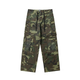 Balenciaga Sweatpants Heavy Craft Special Plaid Print Fabric Workwear Multi-Pocket Long Pants Washed Pure Handmade Hand-Painted Loose Fit Unisex