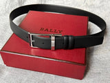 Bally Belt Top version Original Single Belt Counter New Men's Double-Sided Casual Business Belt Wide3.4cm Double-Sided Head Layer Cowhide Belt First Layer Cow Leather Belt Men and Women Business Casual Belt Belt Men's Leather Belt