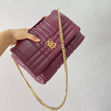 Burberry Women's Bag Top version 2022New Women's Cake Sheepskin Exquisite and Chic Quilted College Style「lola–Lorna Bag」Chain Bag Shoulder Messenger Handbag Women's Bag