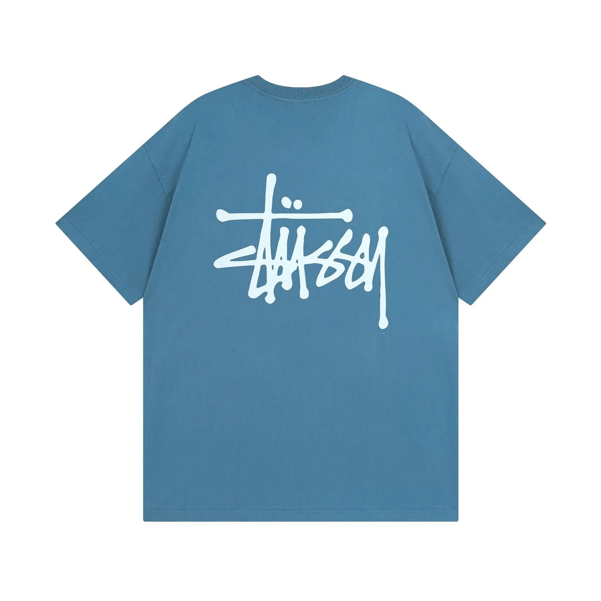 Stussy T-shirt Short Sleeve T T-shirt Flower Crown Love Casual Loose American Couple Wear-CY