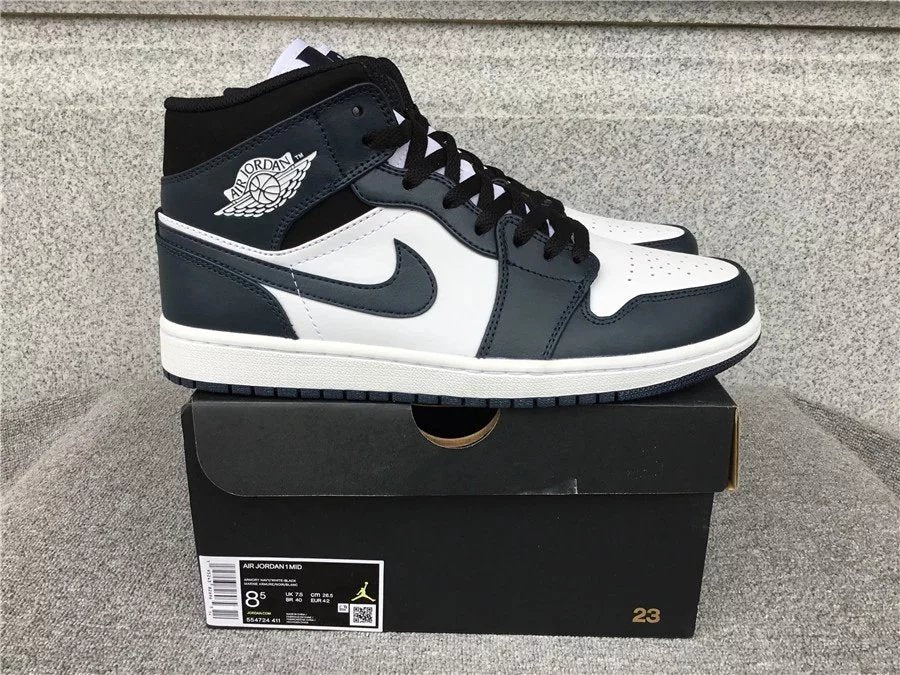 Air Jordan 1 Mid shoes New All-Match Trendy Men's Casual Sports Shoes