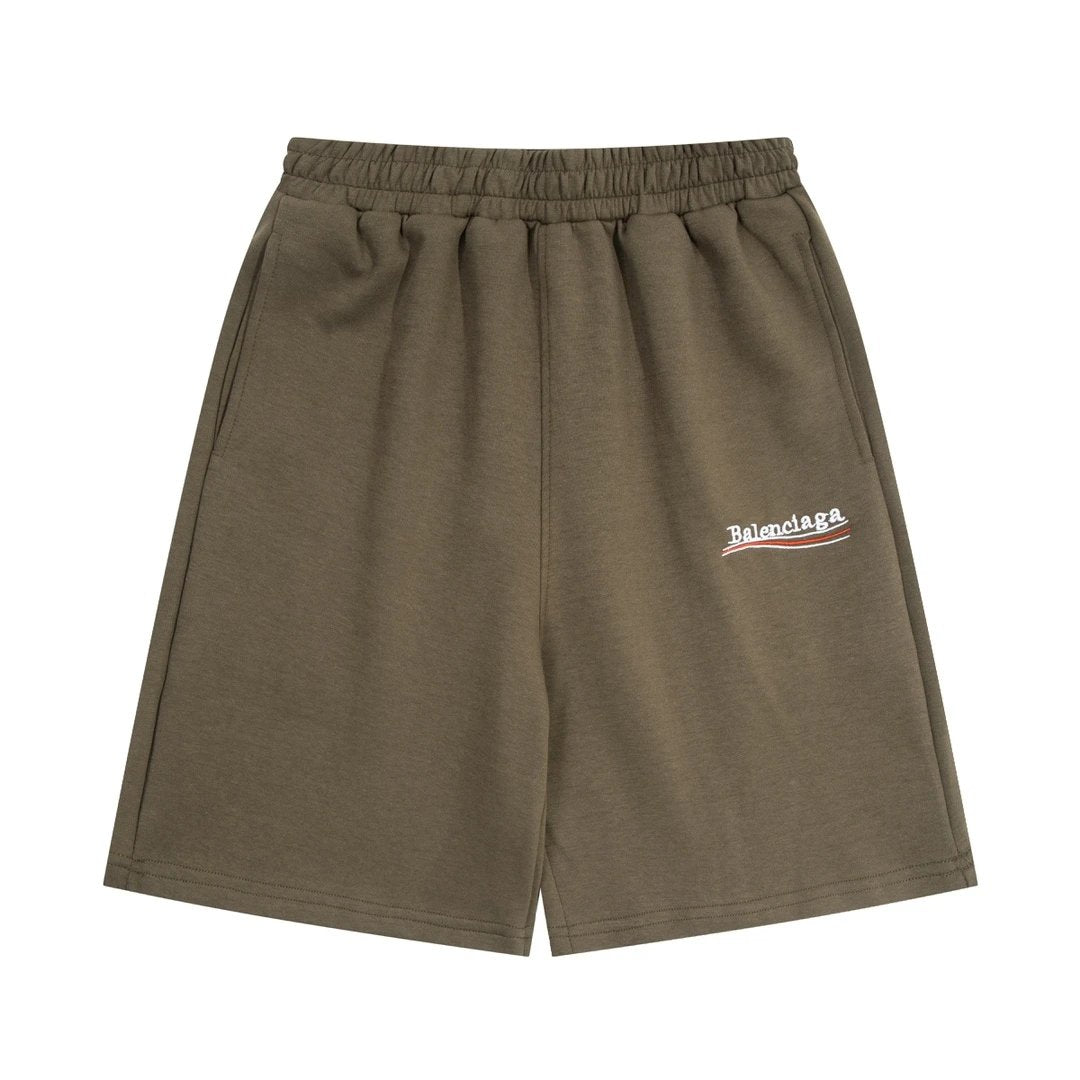 Balenciaga Shorts Front Body Cola Letter Embroidery logo Five-point Shorts25ss New Drawstring Casual Summer Pants American Style5Two-in-One Casual Sweatpants for Men and Women, Pure Cotton Joggers