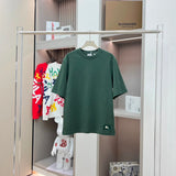 Burberry T-shirt Precedent Equestrian Rider Patch logo round Neck Short Sleeve25ss New pure cotton T Unisex T-Shirt OS Loose Fit Base Shirt Top Half Sleeve T-Shirt