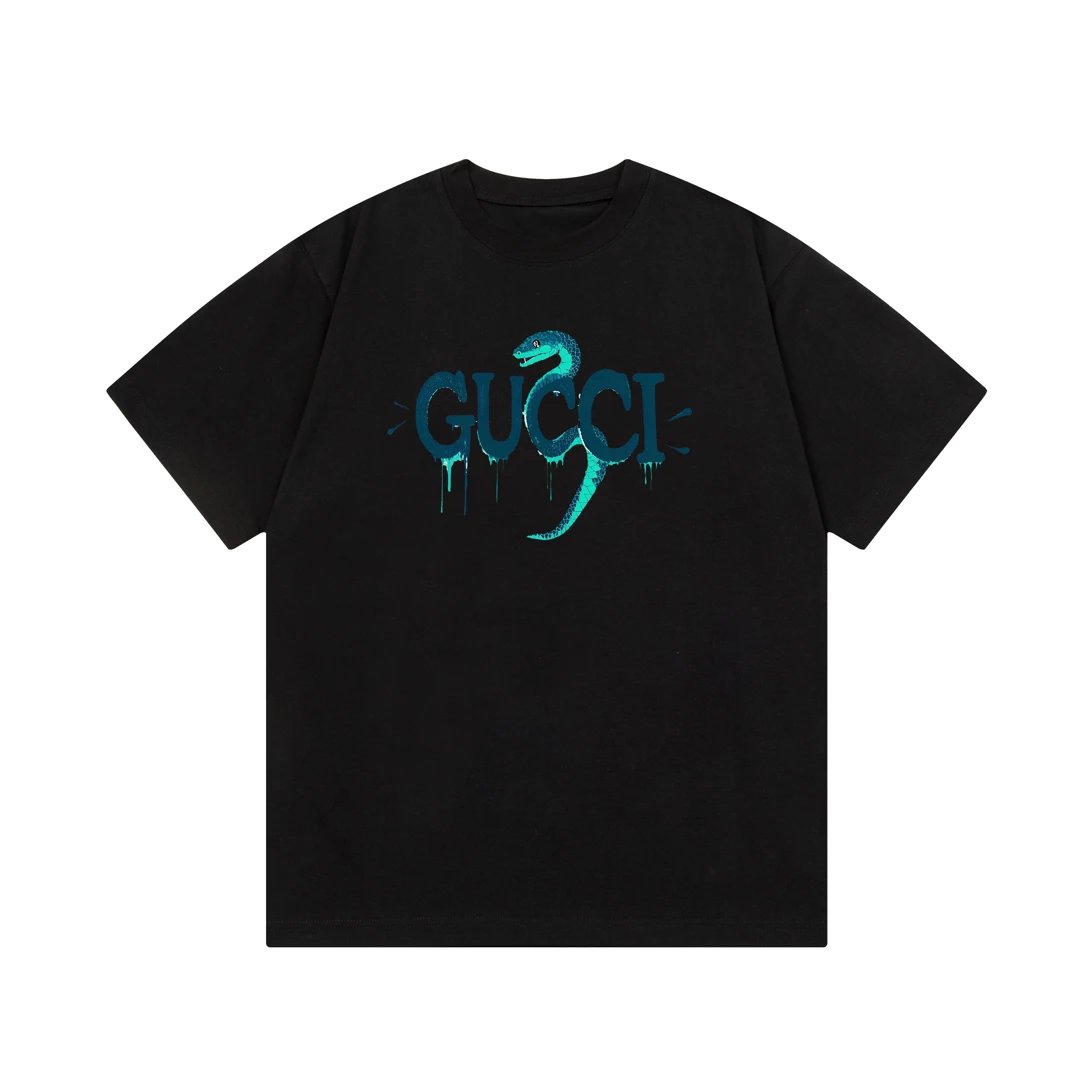 Gucci T-shirt Year of the Snake Limited Edition Letter Print logo round Neck Short Sleeve25ss New pure cotton T Unisex T-Shirt OS Loose Design Top Bottoming Shirt Half-Sleeve T-shirt