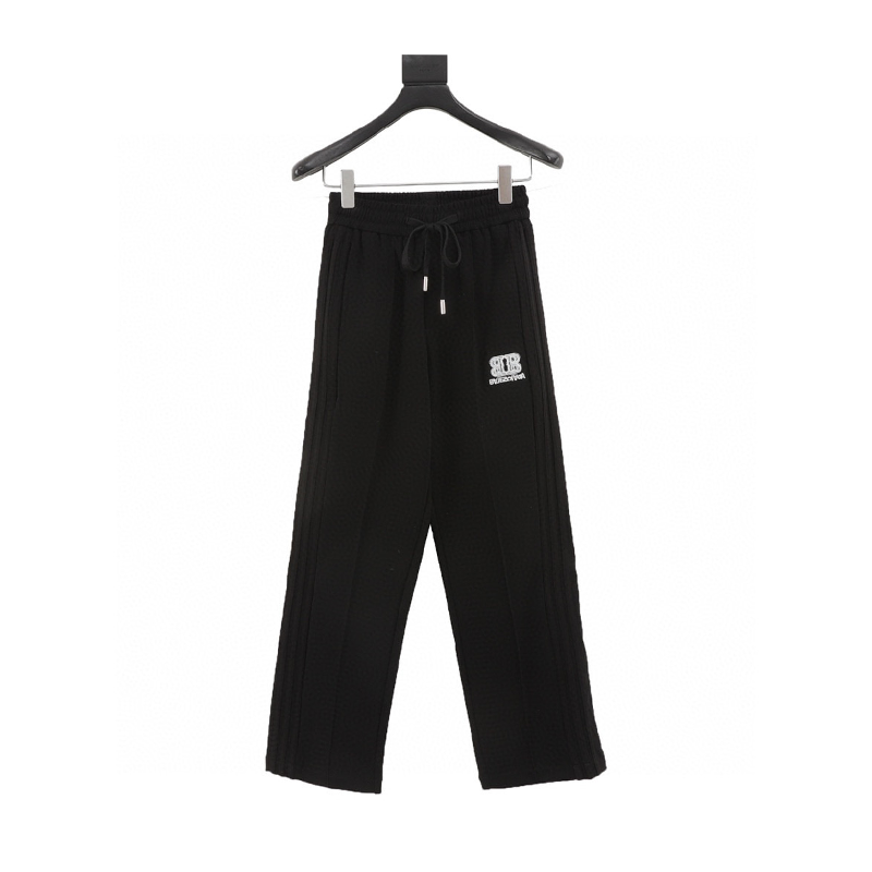 Balenciaga Sweatpants Double B Printed Wide-Leg Trousers for Men and Women