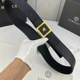 VERSACE Belt Top version Brand New Full Set Belt Fashion Trend Genuine Leather Business Casual Men Women Belt Cowhide Embossed Pant Belt