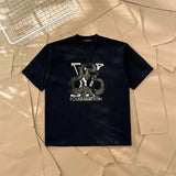 Louis Vuitton LV T-shirt Chest Letter Dragon Pattern Print logo round Neck Short Sleeve25ss New pure cotton T Unisex T-Shirt OS Drop Shoulder Loose Fit Base Shirt Top T-Shirt Short Sleeve