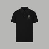Louis Vuitton LV T-shirt Chest Letters logo Hot Drilling POLO Short Sleeve Turn-down Collar Shirt Unisex Summer Loose Fit T Business Commuter Short Sleeve Shirt Plus Size T-Shirt