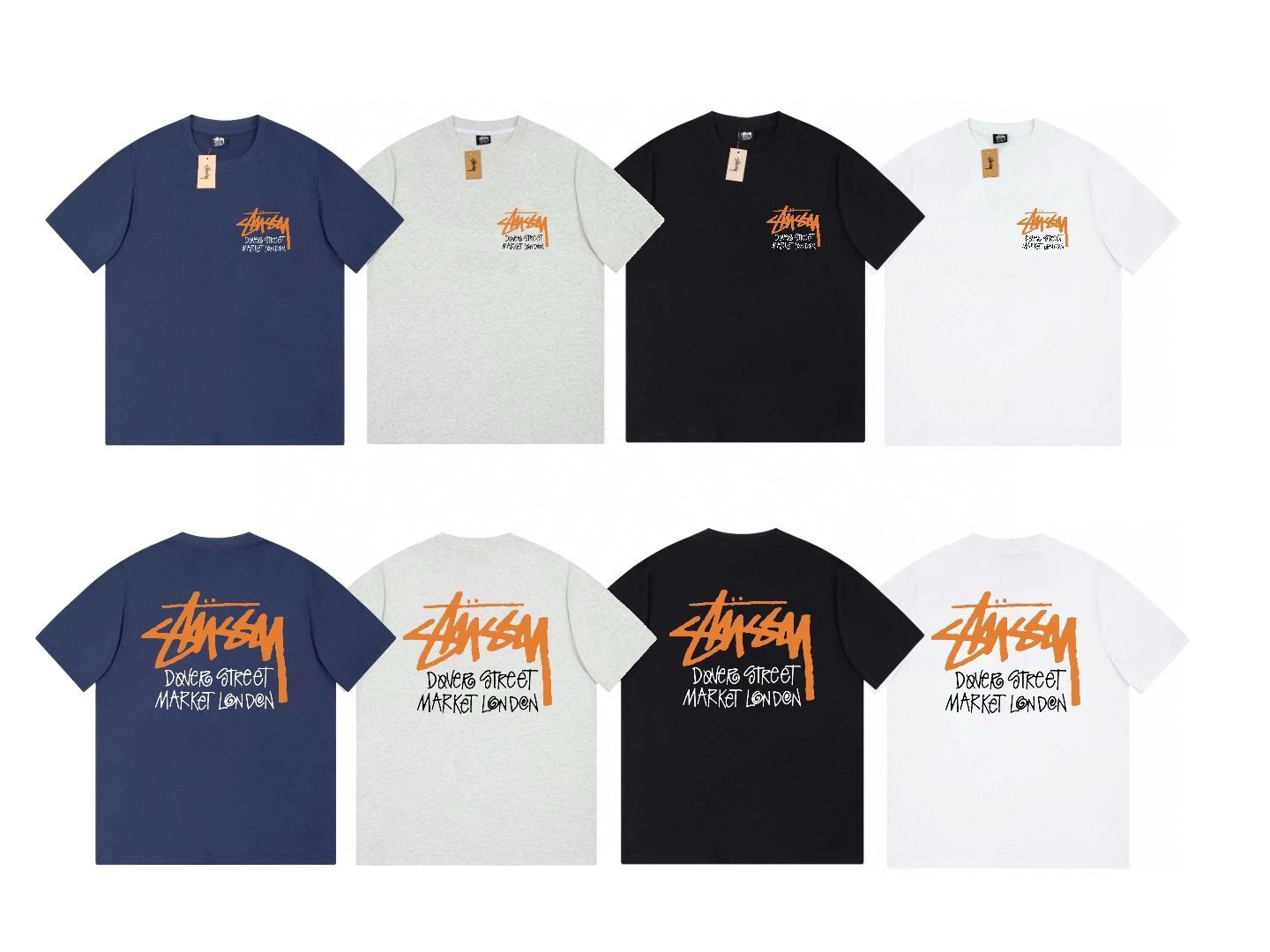 Stussy T-shirt Top Version European and American Fashion Brand Short Sleeve T T-shirt Classic Printed Loose Version Men and Women Couple Casual Half Sleeve