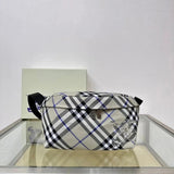 Burberry Men's Bag Top version 【】The Most New Waist Bag Bur Exclusive Plaid Equestrian Knight Messenger Bag Chest Bag Waist Bag Men's Bag