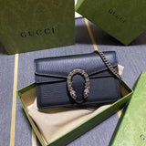 Gucci Women's Bag Top version 【Level Surrogate Shopping】Dionysus Dionysian cross-body bag mini Classic Presbyopic Khaki Mini Small Sized476432421970Classic Wine God Buckle with Original Calfskin16.5cm Dionysus mini Wine God Mini Size