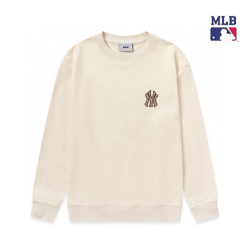 MLB Hoodie Top Version Counter Same Style Crew Neck Pullover Sweatshirt Top Men and Women Same Style Autumn and Winter Leisure