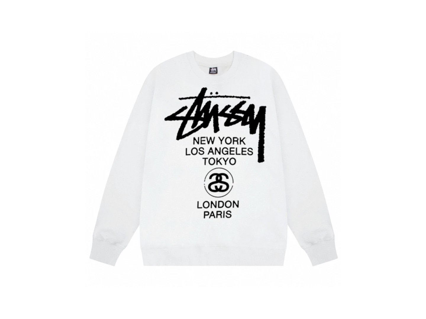 Stussy Hoodie Top Version Classic Dice Series round Neck Sweater Baby Boy and Girl Summer New