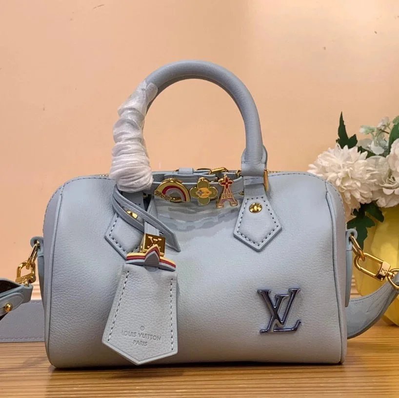 Louis Vuitton LV Women's Bag Top version 【Super Original Leather】M469702024Qixi Limited Payment speedy18Pillow Bag Mini Bag mini Small Crossbody Bag Shoulder Bag Crossbody Bag Handbag