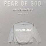 ESSENTIALS Hoodie Top Multi-Line High Street Letter Reflective Printing3m Fashion Brand round Neck Sweater