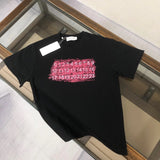 Maison Margiela T-shirt Asymmetric Line Number Print on Chest logo round Neck Short Sleeve25ss New pure cotton T Unisex T-Shirt OS Loose Fit Base Shirt Top Half Sleeve T-Shirt