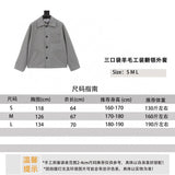 LOEWE Jackets 24Three-Pocket Wool Tooling Lapel Jacket Same Style for Men and Women