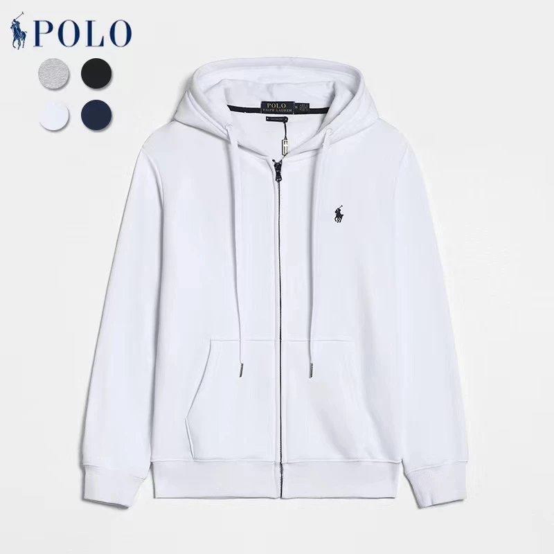 Ralph Lauren Hoodie Zipper Pullover Embroidery Sweatshirt and Sweatpants