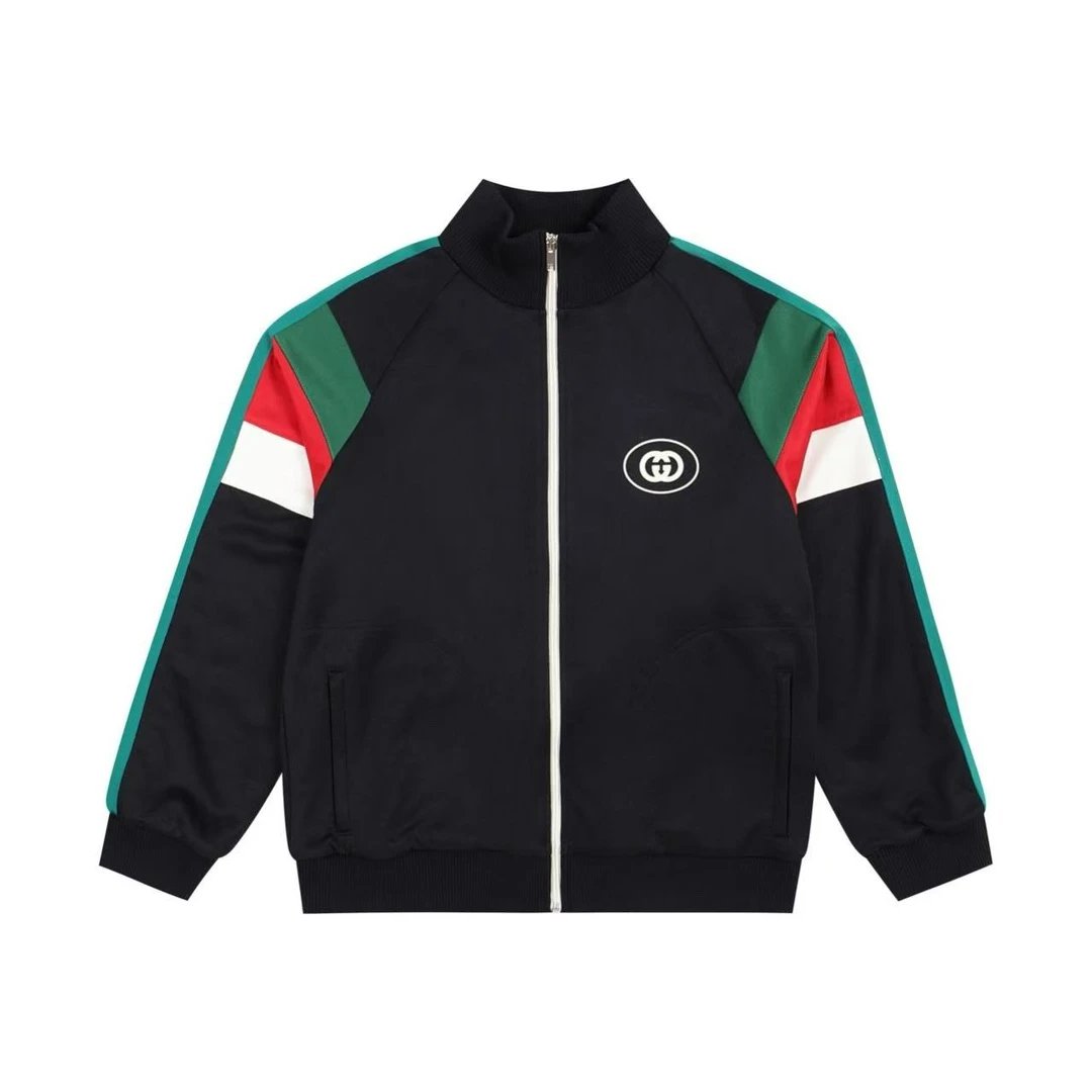 Gucci Hoodie Classic Webbing Color Block Double G Zipper Hoodie Jacket Unisex Autumn Winter New Sports Casual Loose Fit Versatile