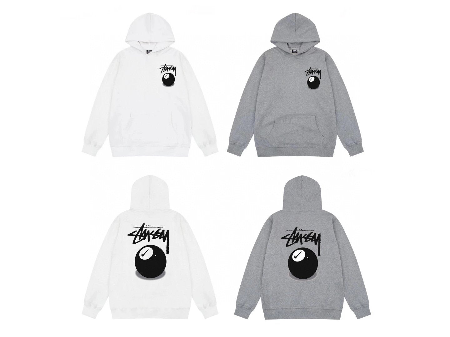 Stussy Hoodie Top Meimei Fashion Brand Classic Basic Style Hoodie World Parade Men's and Women's Couple Hooded Dice Sweater