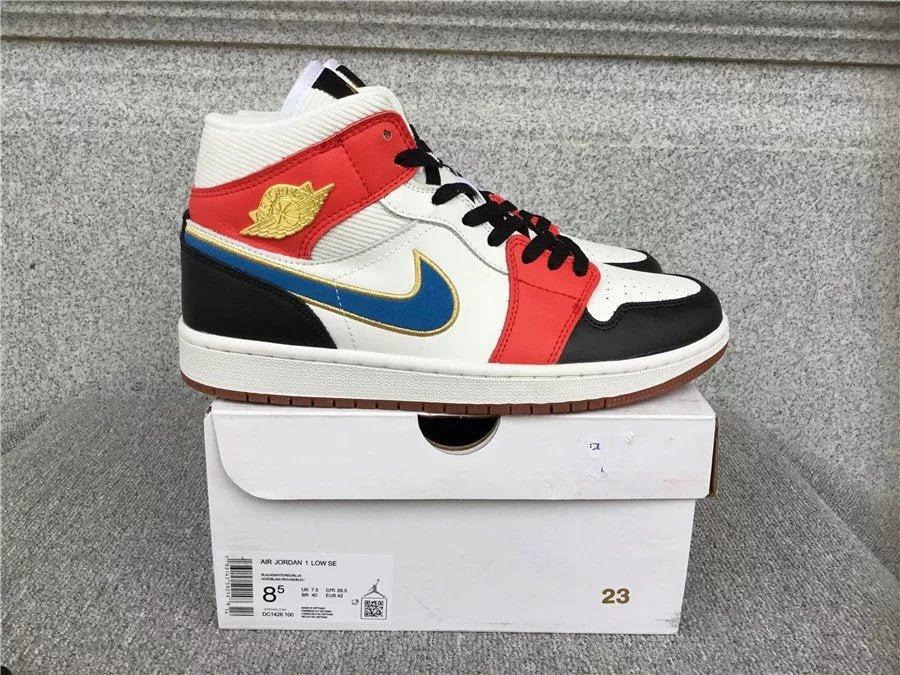 Air Jordan 1 Mid shoes New All-Match Trendy Men's Casual Sports Shoes