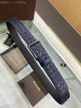 Bottega Veneta Belt 【First Layer Cowhide】Counter Version Free Packaging New Belt Men's First Layer Cowhide Hand-Woven Calfskin Belt Fashion All-Matching3.5cm Pant Belt Men and Women Business Casual Belt Belt Men's Leather Belt Bottega Belt